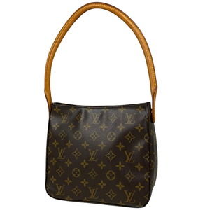 Louis Vuitton Looping MM Shoulder Bag Monogram Brown